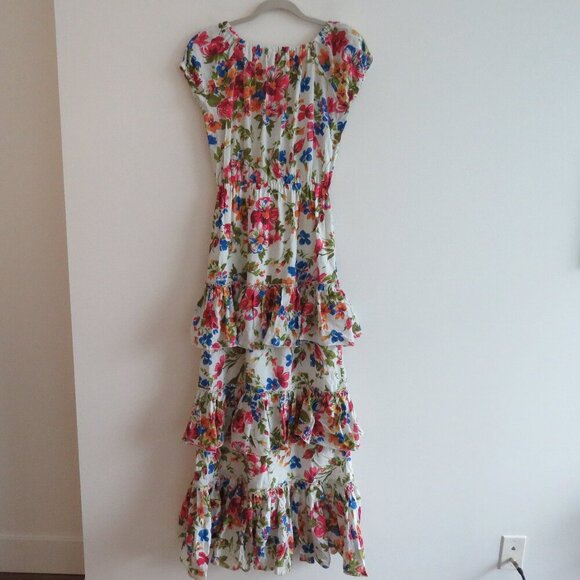 EYWASOULS MALIBU Inka Tiered Floral Maxi Dress Bohemian Summer - Size XS / S - Picture 14 of 16